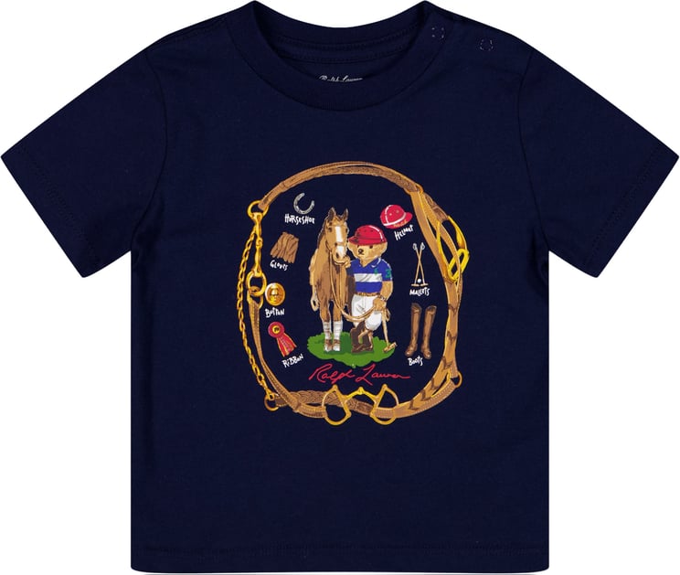 Ralph Lauren Ralph Lauren Baby Jongens T-Shirt In Navy