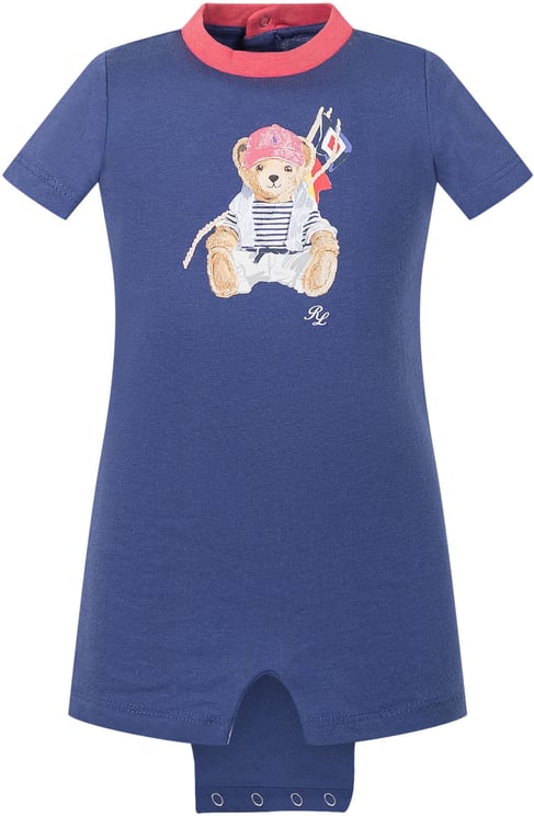 Ralph Lauren Pagliaccetto in Jersey con Stampa Orsetto