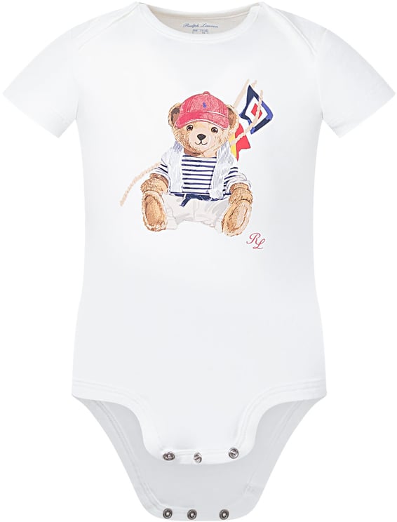 Ralph Lauren Body in Jersey con Stampa Orsetto