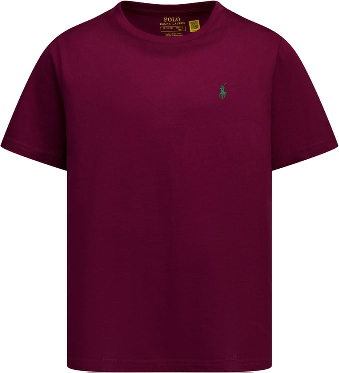 Ralph Lauren Ralph Lauren Kinder Jongens T-Shirt In Bordeaux