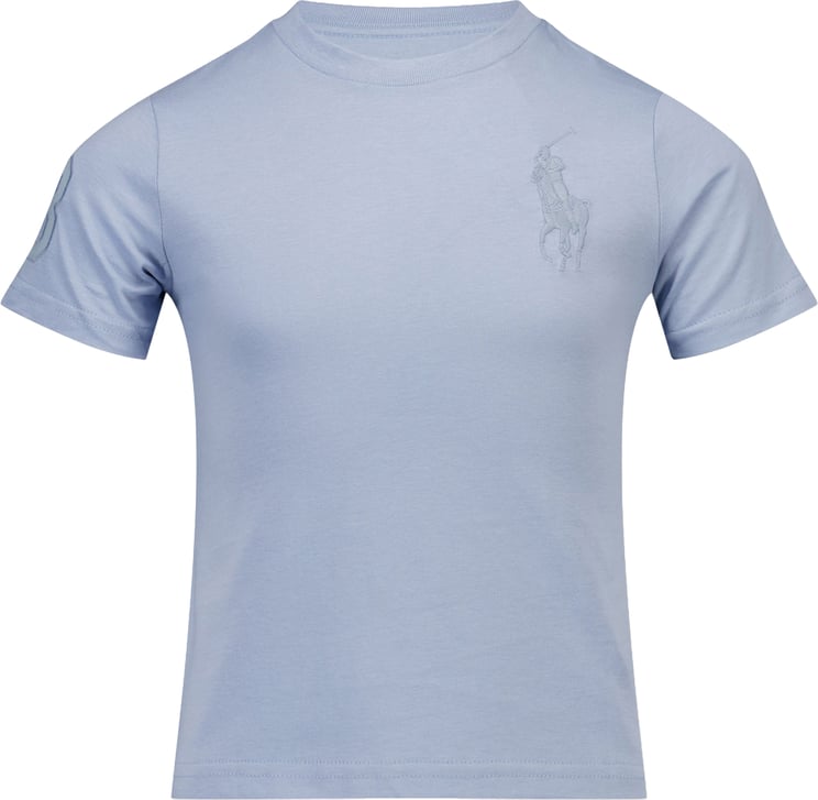 Ralph Lauren Ralph Lauren Kinder Jongens T-Shirt In Licht Blauw
