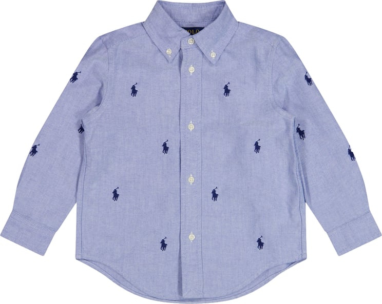 Ralph Lauren Ralph Lauren Kinder Jongens Blouse In Licht Blauw