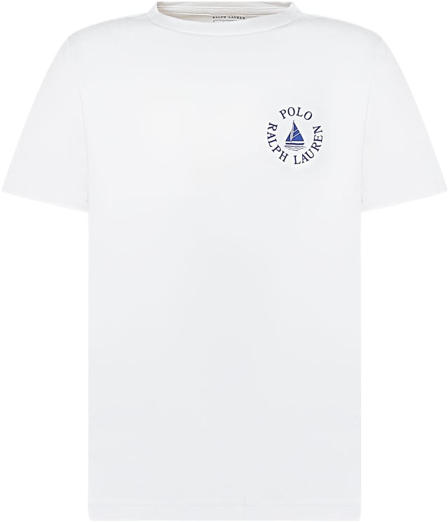 Ralph Lauren T-shirt Bambino in Cotone con Stampa Logo