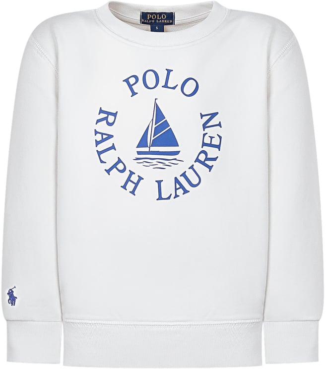 Ralph Lauren Felpa Bambino in Cotone con Stampa Logo