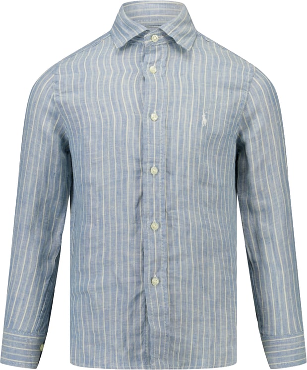 Ralph Lauren Ralph Lauren Kinder Jongens Blouse In Licht Blauw