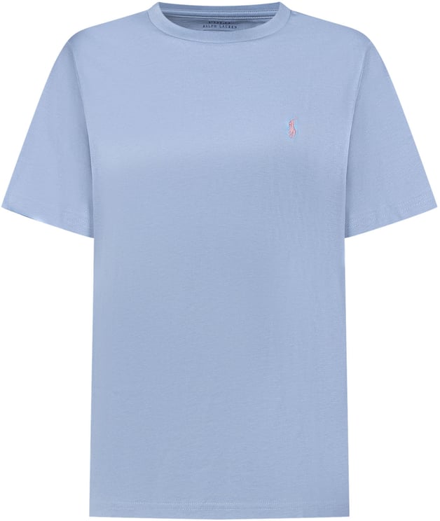 Ralph Lauren T-shirt Bambino in Cotone con Logo Ricamato
