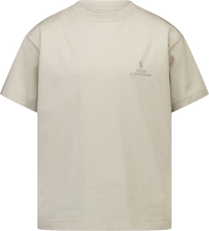 Ralph Lauren Ralph Lauren Kinder Jongens T-Shirt In Beige