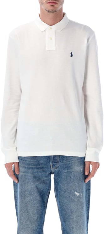 Ralph Lauren L/S Custom Polo Bianco