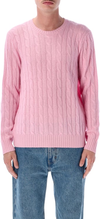 Ralph Lauren Cable Knit Crewneck Caramel Pink