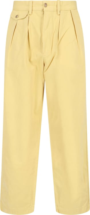 Ralph Lauren Straight-Leg Trousers In Vibrant Yellow
