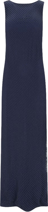 Ralph Lauren Maxi "Zakaria" Studded Dress – Navy