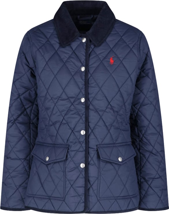 Ralph Lauren Green Quilted Corduroy Collar Jacket
