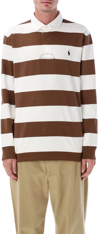 Ralph Lauren Rugby Polo White Brown