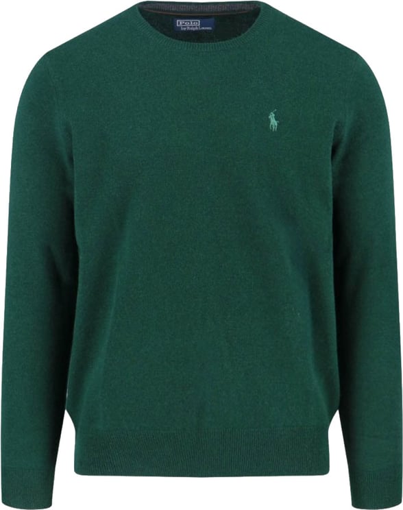 Ralph Lauren Classic Crew Neck Sweater With Embroidered Logo Detail
