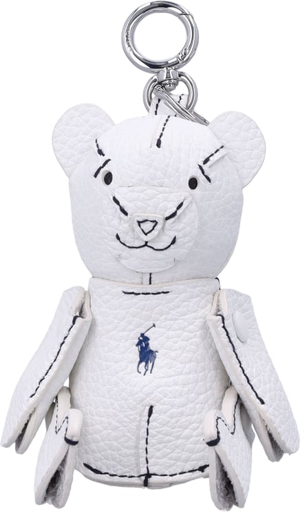 Ralph Lauren Bear Keyring Bianco