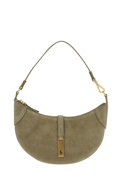 Ralph Lauren Light Olive Green Polo Id Mini Shoulder Bag