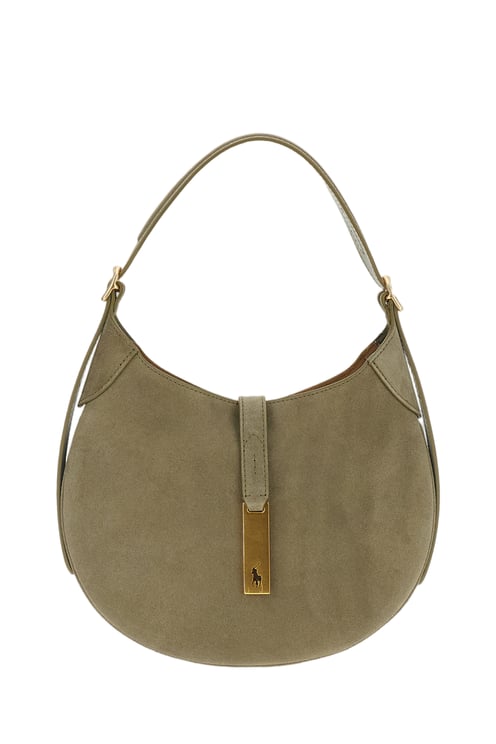 Ralph Lauren Light Olive Green Polo Id Small Shoulder Bag