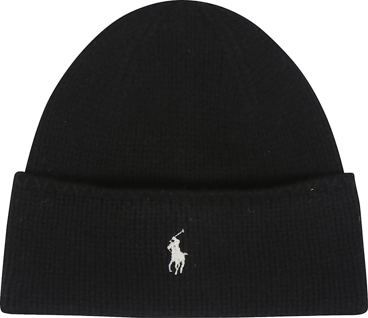 Ralph Lauren Cuff Cold Weather Hat Black