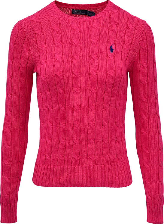 Ralph Lauren Pink Julianna Pullover Cable Knit Sweater
