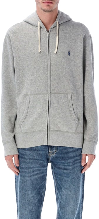 Ralph Lauren Rl Zip Hoodie Andover Heather