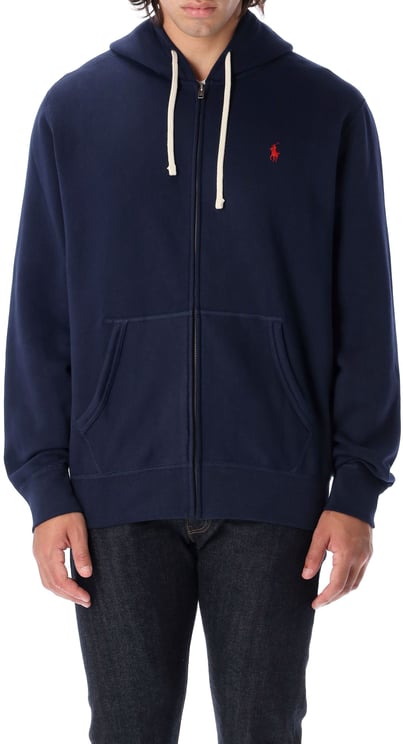 Ralph Lauren Rl Zip Hoodie Cruise Navy