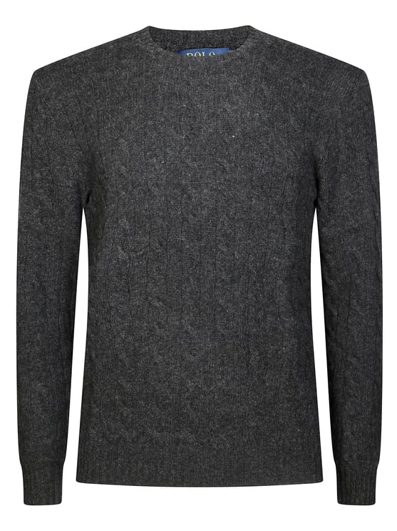 Ralph Lauren Dark Grey Cable-Knit Sweater