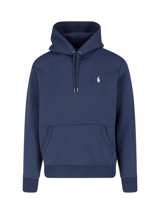 Ralph Lauren Blue Recycled Cotton Blend Hooded Sweatshirt