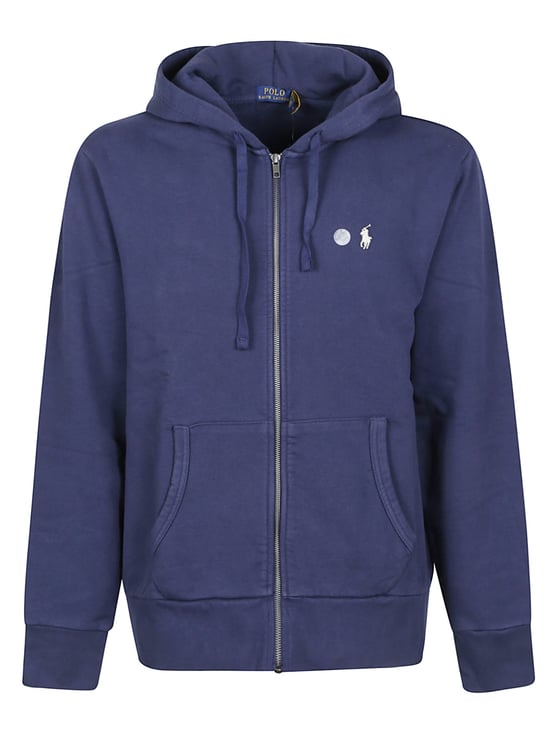 Ralph Lauren Full Zip Terry Sweatshirt Blue