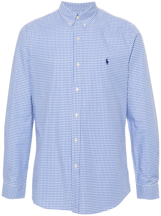 Ralph Lauren Long-Sleeve Button-Up Shirt with Checkered Pattern