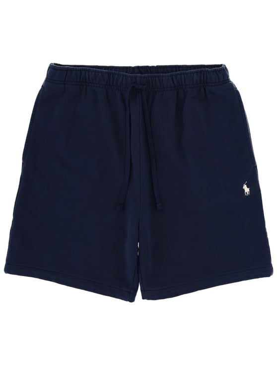Ralph Lauren Cotton Logo Elastic Drawstring Shorts