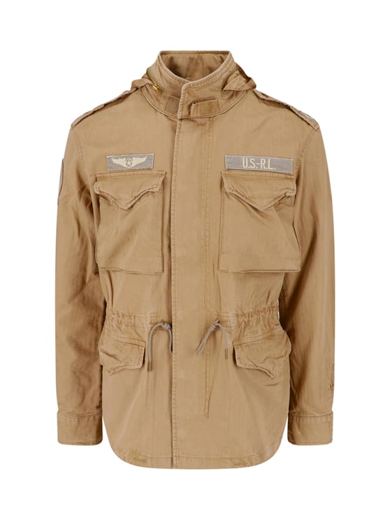 Ralph Lauren Military-Inspired Casual Jacket with Adjustable Drawstring