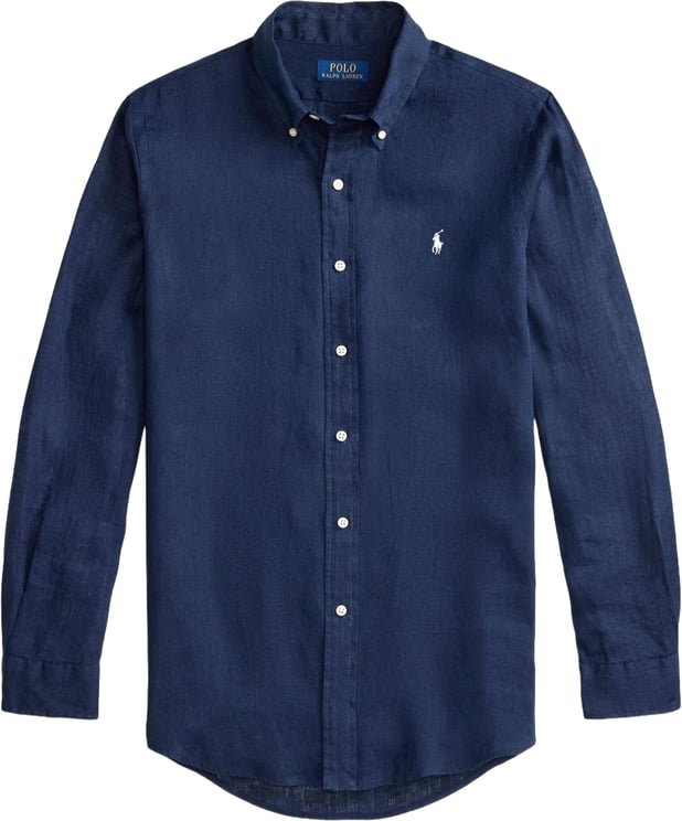 Ralph Lauren Shirts Newport Navy W White Pp