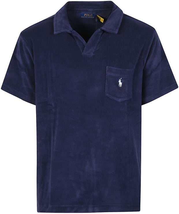 Ralph Lauren Short Sleeve Terry Polo Shirt Blue