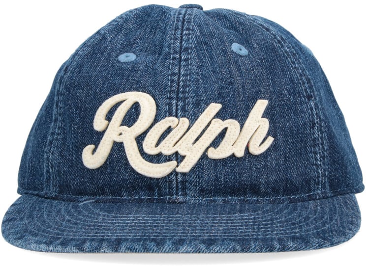 Ralph Lauren Blue Six-Panel Embroidered Denim Hat