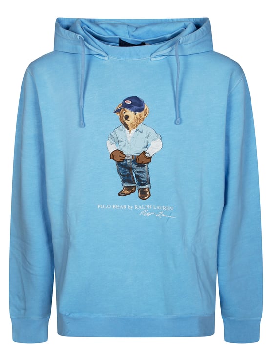 Ralph Lauren Playful Bear Graphic Drawstring Hoodie