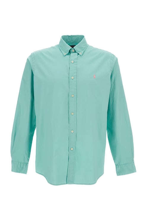 Ralph Lauren Ultralight Cotton Twill Shirt with Iconic Pony Logo
