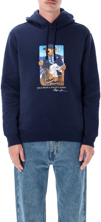Ralph Lauren Hoodie Bear Blu