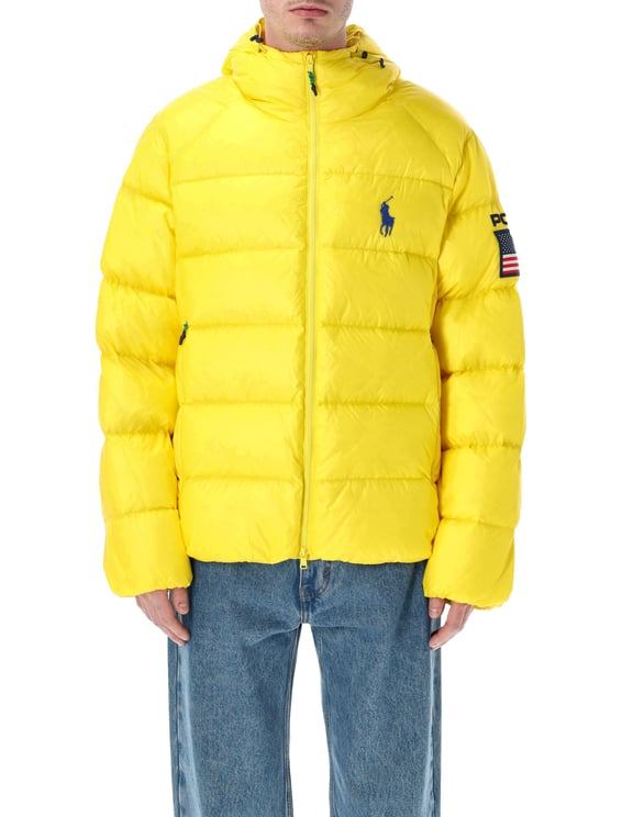Ralph Lauren Woven-Bomber-Jacket Giallo