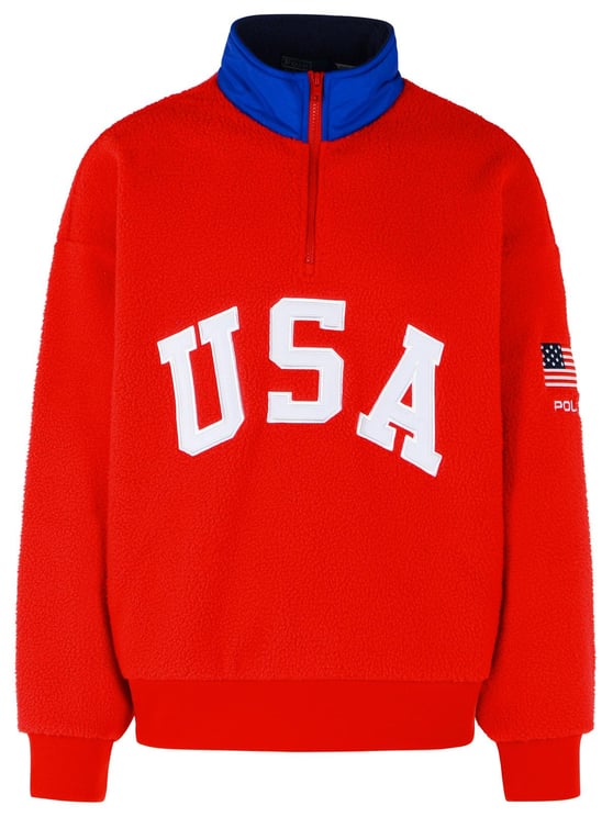 Ralph Lauren Red Polyester Fleece