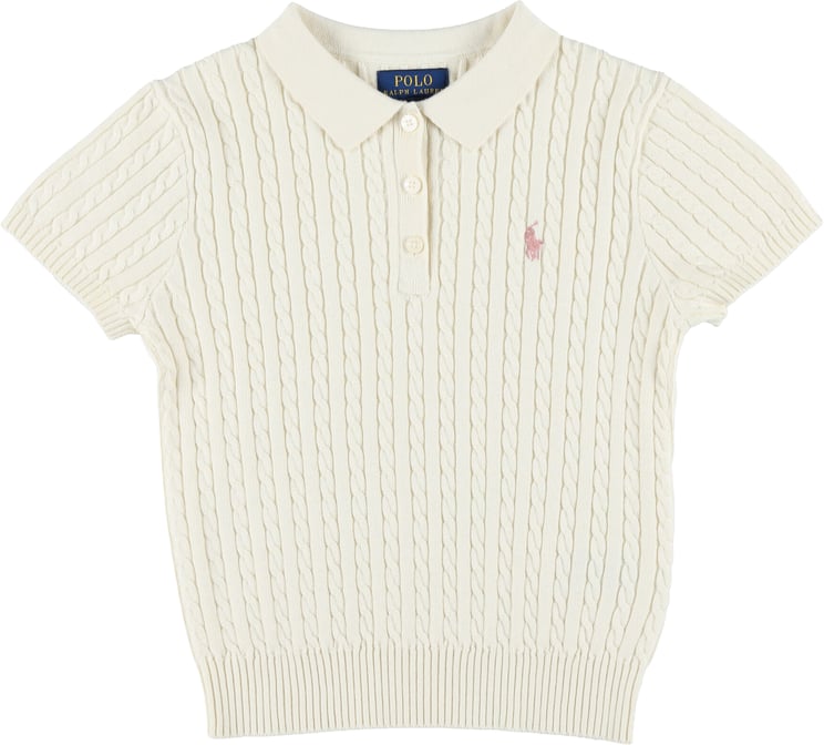 Ralph Lauren Polo Knit S/S Trecce Bianco