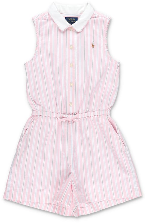 Ralph Lauren Shirt Jumsuit No Sleeves Rosa