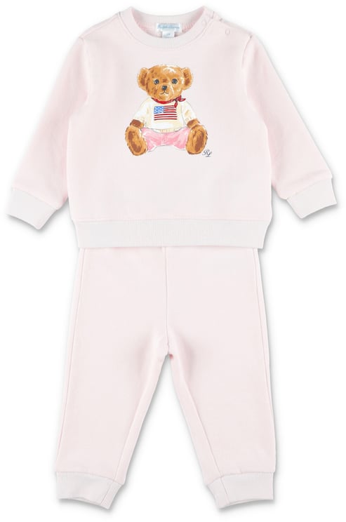 Ralph Lauren Set Fleece+Pant Delicate Pink