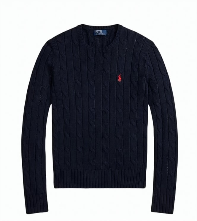 Ralph Lauren Rinett Cable Knit Cotton Sweater