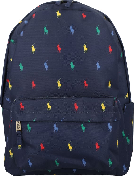 Ralph Lauren Allover Multi Pony Backpack Blu