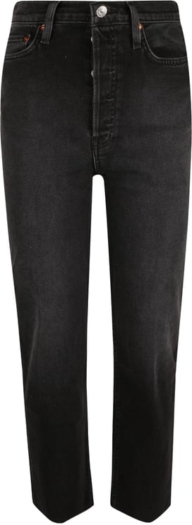 Re-Done 70s Stove Pipe Jeans Black