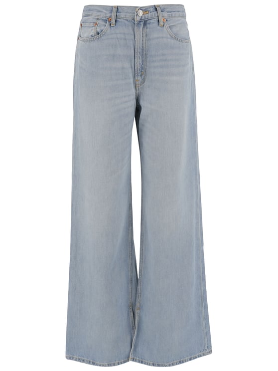 Re-Done Cotton Lyocell Wide-Leg Jeans