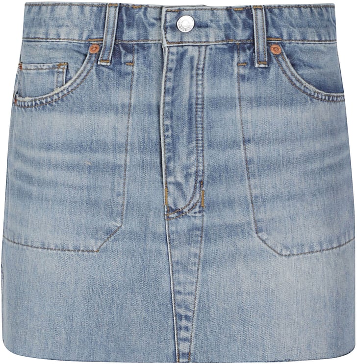 Re-Done The Rewind Mini Skirt Blue