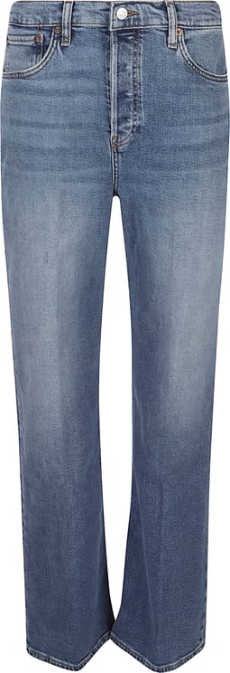 Re-Done High Rise Wide Leg Jeans Blue