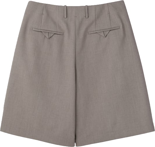 Recto Shorts Tucked Detail Sepia Grey
