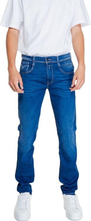 Replay Replay Blue Cotton Relaxed Fit Jeans